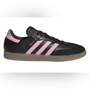 Men’s Size 11 - Adidas Samba Messi Indoor - Core Black / Pink